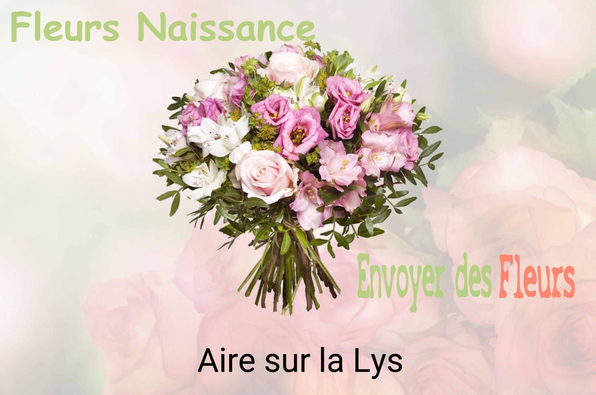 Bouquet de fleurs de naissance livré à Aire-sur-la-Lys